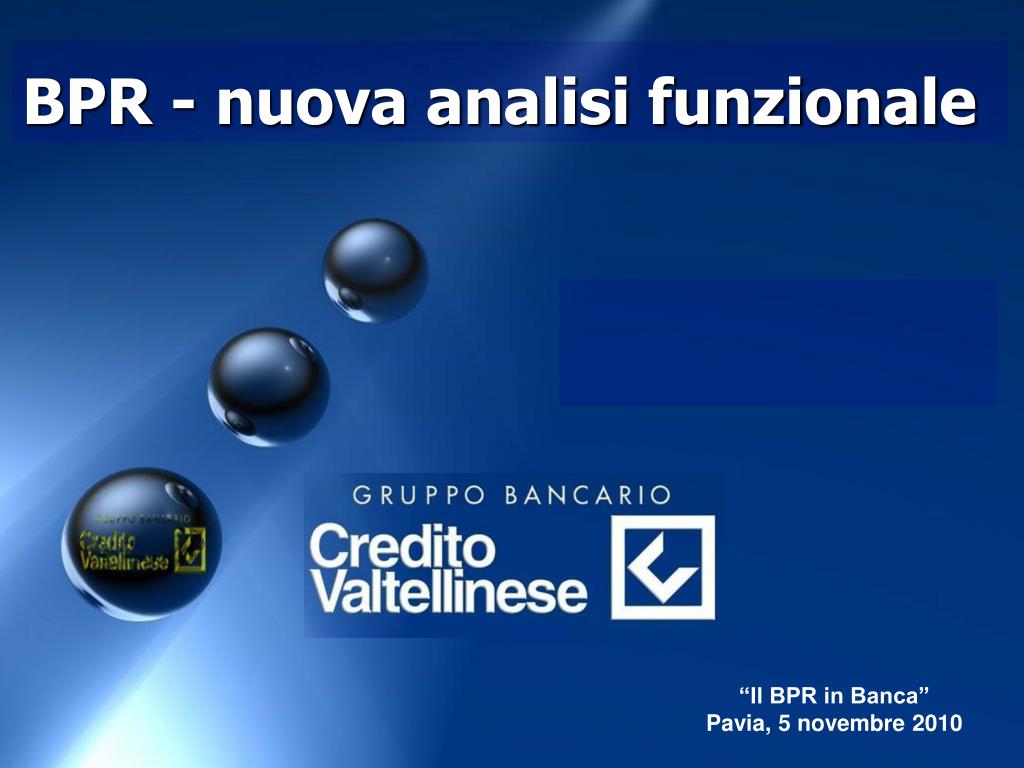 PPT Il BPR in Banca PowerPoint Presentation free download ID