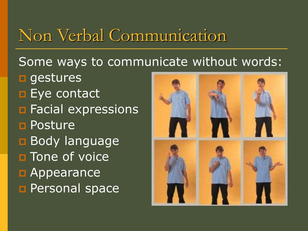 importance of non verbal communication in presentation