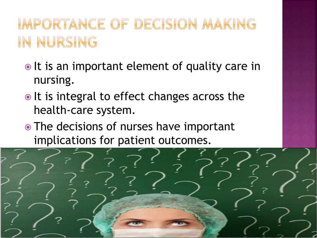 decision making nursing essay