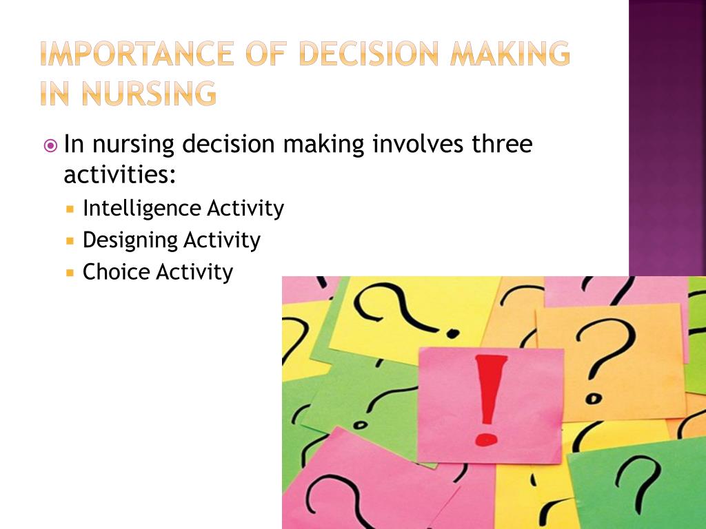 decision making assignment nursing
