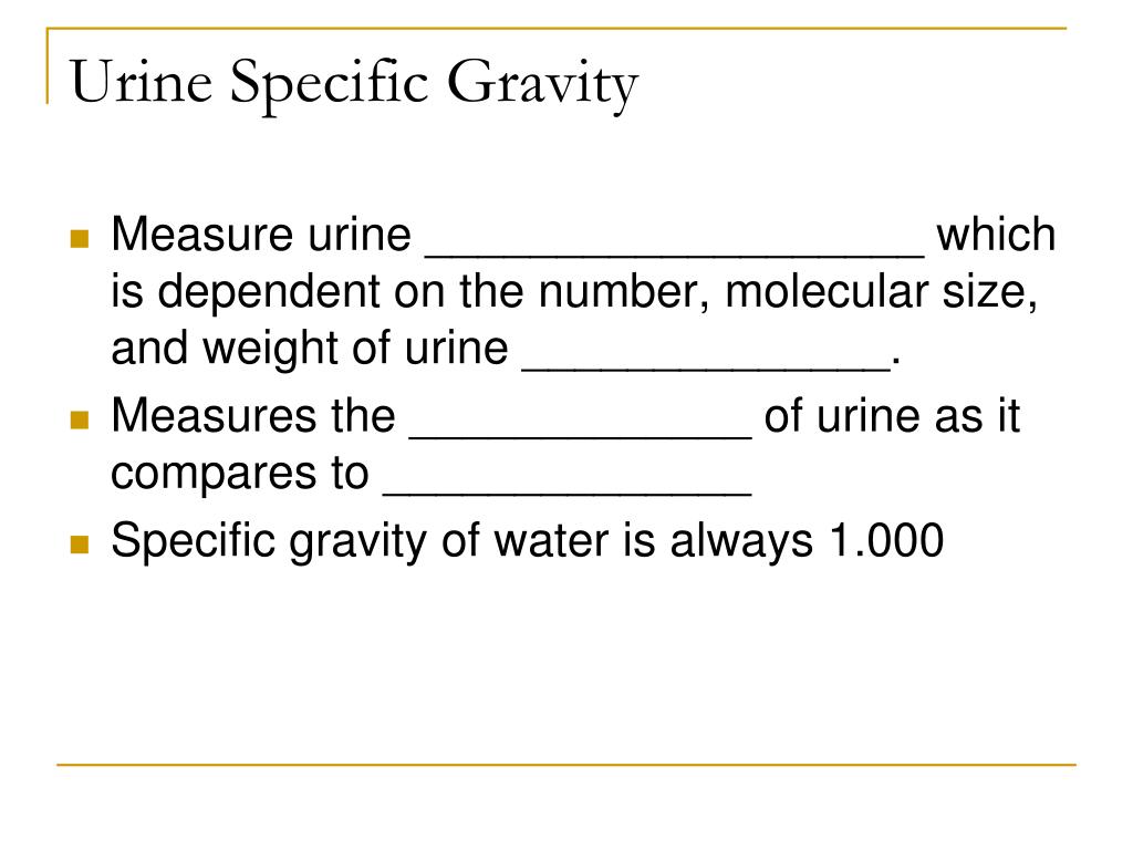 urine specific gravity range urine specific gravity range