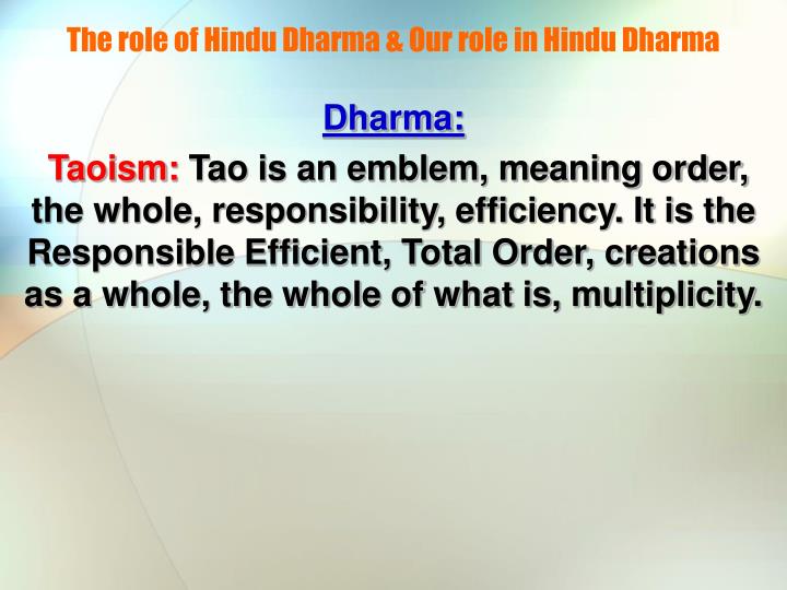 meaning of dharma in hinduism