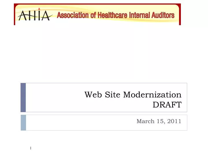 web site modernization draft n.