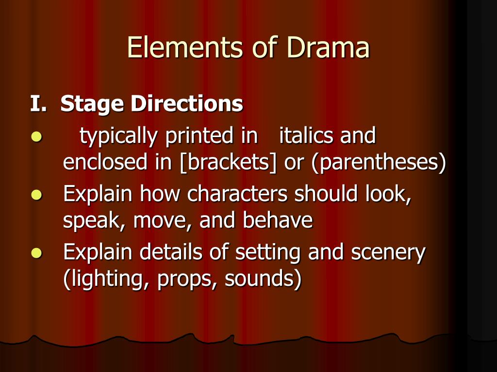 creative writing module about drama