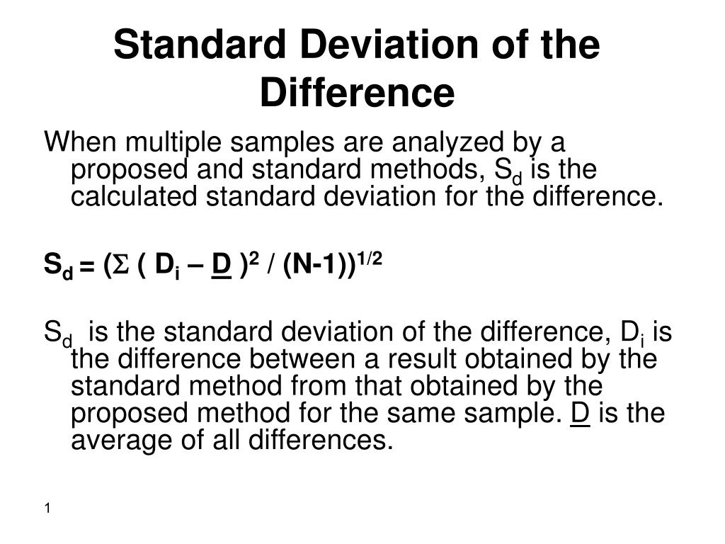 How To Calculate Standard Deviation Difference Haiper 0169