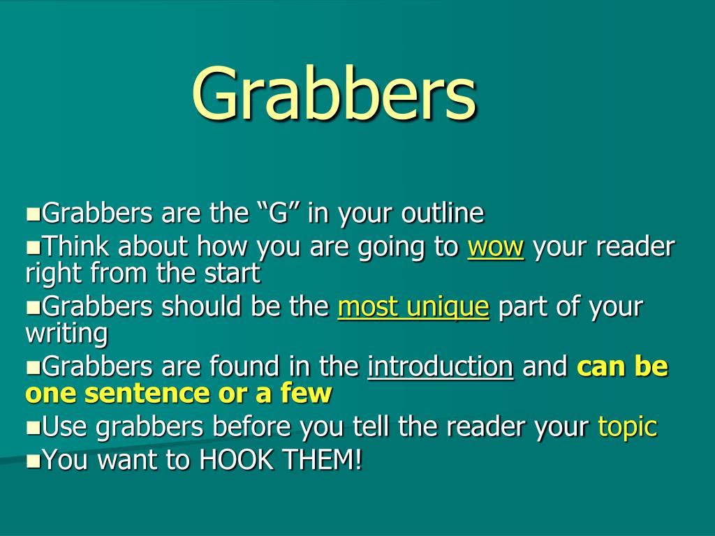 PPT - Grabbers PowerPoint Presentation, free download - ID:3853099