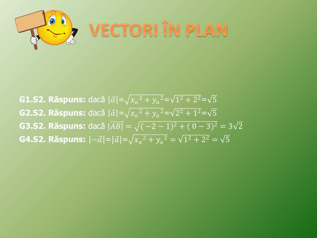 PPT - VECTORI ÎN PLAN PowerPoint Presentation, free download - ID:3854043