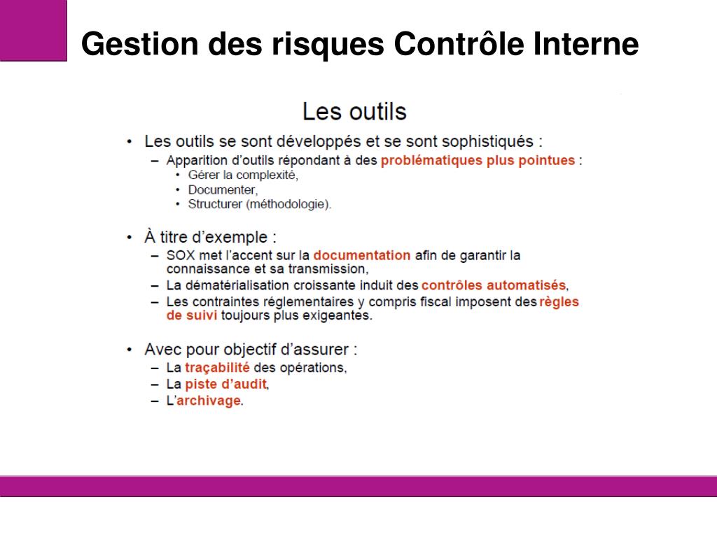PPT - Gestion des risques Contrôle Interne PowerPoint Presentation -  ID:3854301