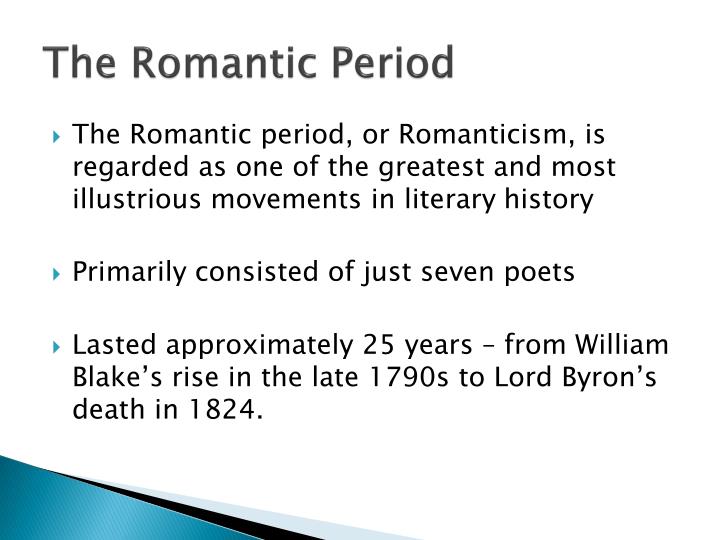 the romantic period and william blake Essay example made by a student basic concerns of the romantics in this period / romanticism in poetry, william blake are william blake, william. the romantic period and william blake Essay example made by a student basic concerns of the romantics in this period / romanticism in poetry, william blake are william blake, william.