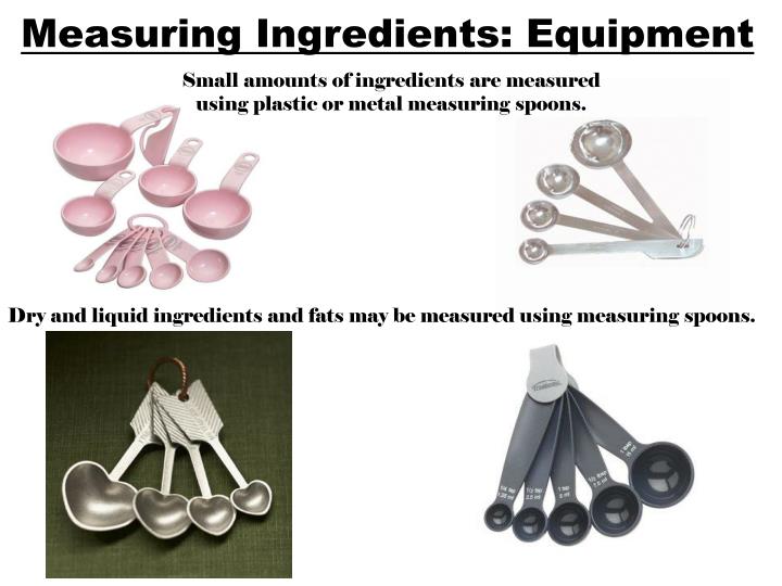 PPT Measuring Ingredients PowerPoint Presentation ID3857390