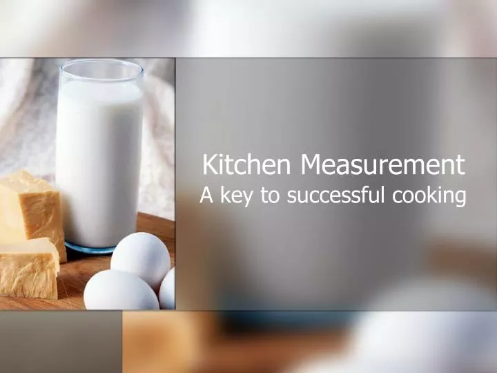 kitchen measurement n.