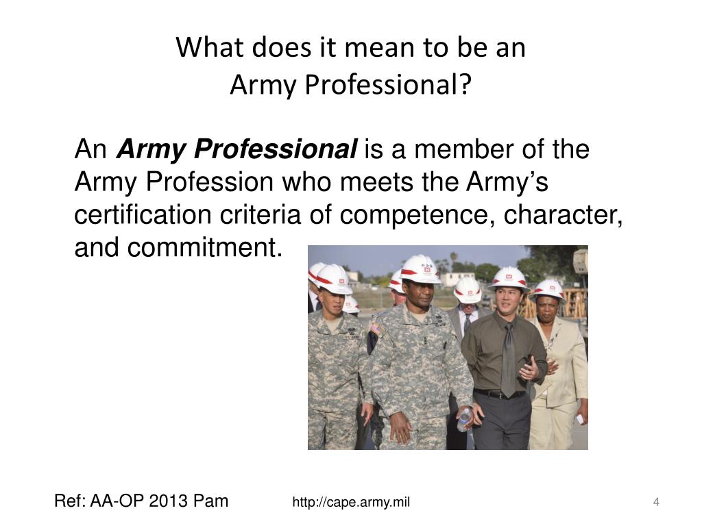 The Army s Status As A Profession