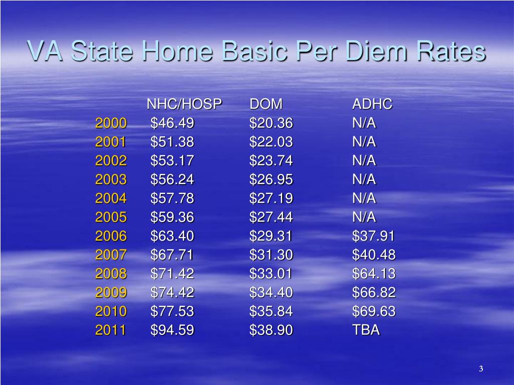 PPT Theresa Hayes State Home Per Diem Program Veterans Health