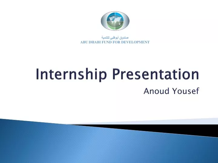 Internship Presentation PowerPoint Examples
