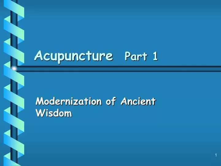acupuncture part 1 n.