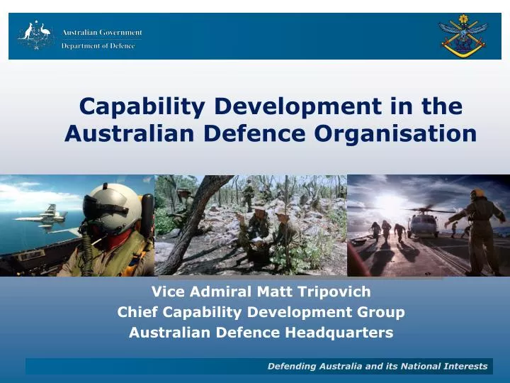 PPT Capability Development in the Australian Defence Organisation