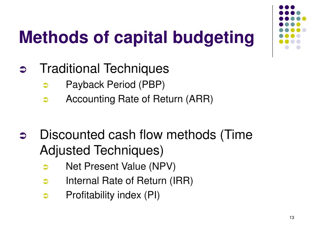 capital budgeting a systematic review of the literature