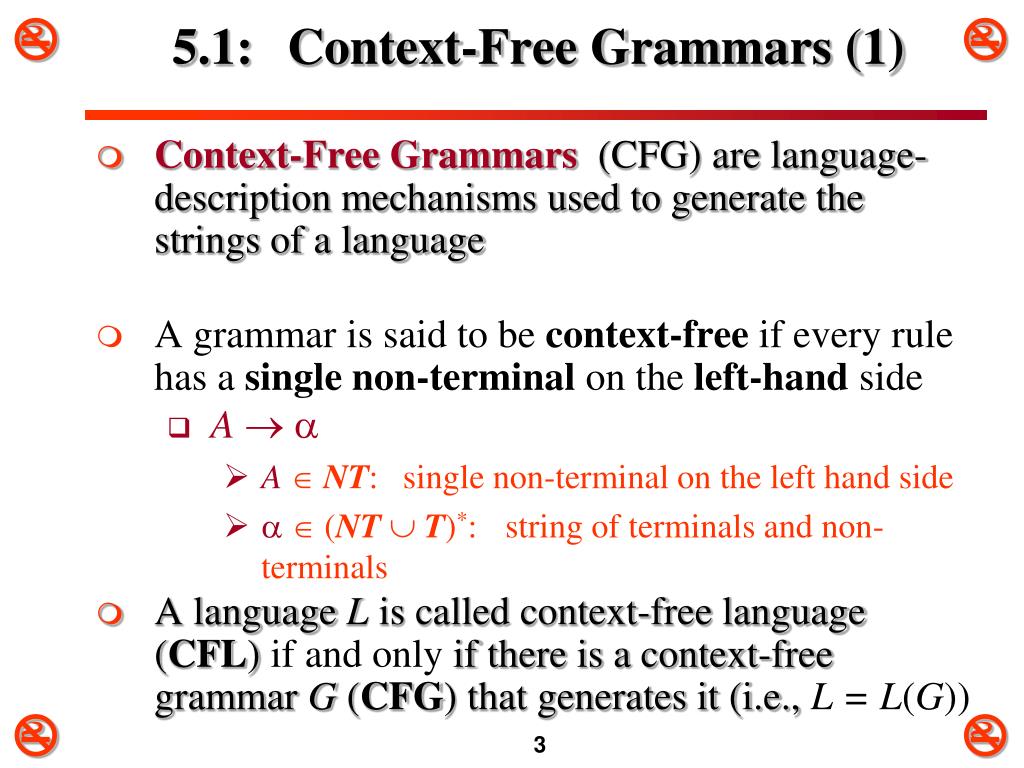 do context free grammars contain strings