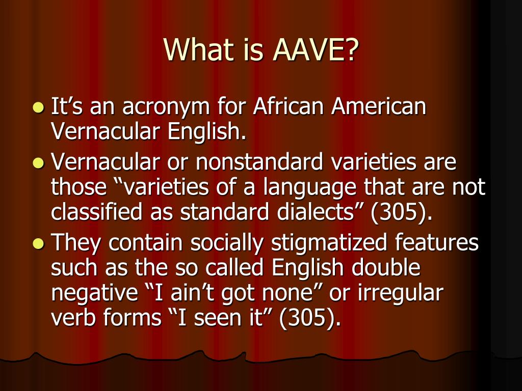PPT What Does Non Standard English Mean PowerPoint Presentation 