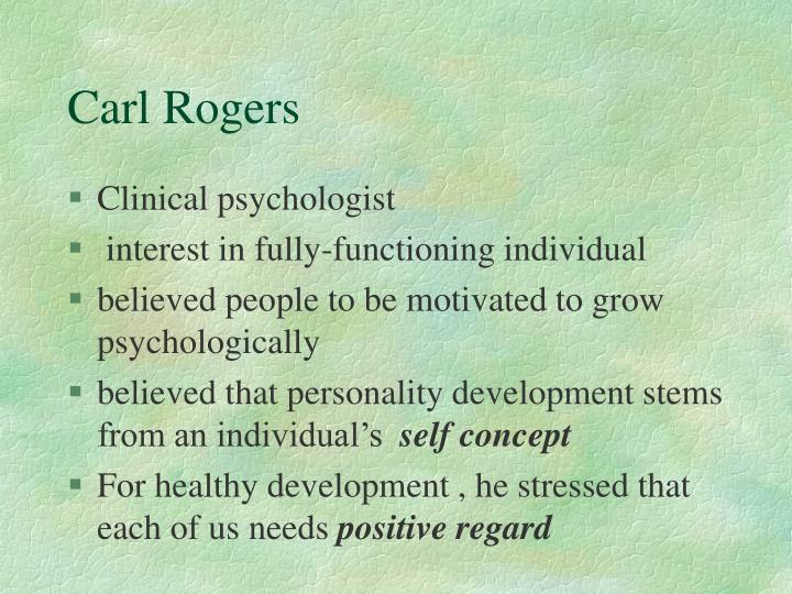 carl rogers personality development