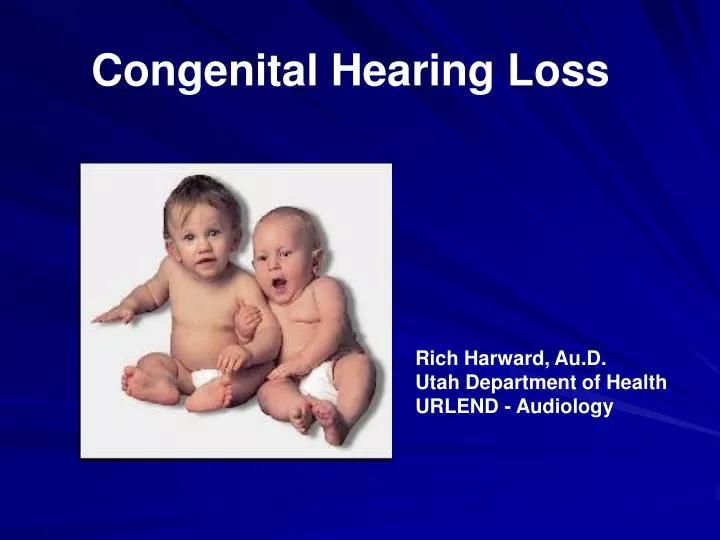 congenital hearing loss n.