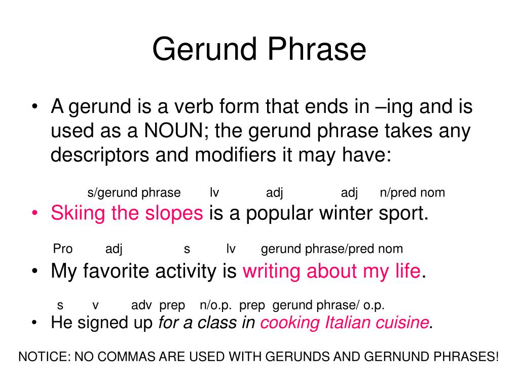 PPT - Gerunds, Participles, Infinitives PowerPoint ...