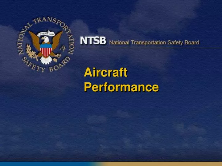 aircraft performance n.