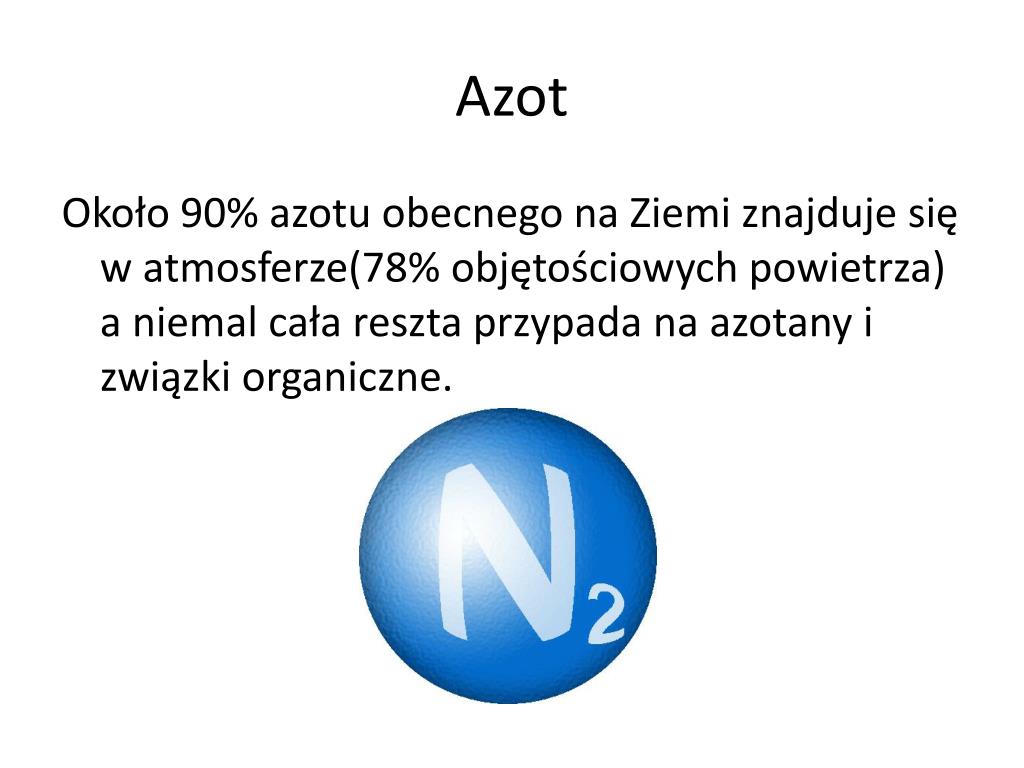 Azot I Tlen To Metale Czy Niemetale PPT - Tlen i azot jako składniki powietrza PowerPoint Presentation