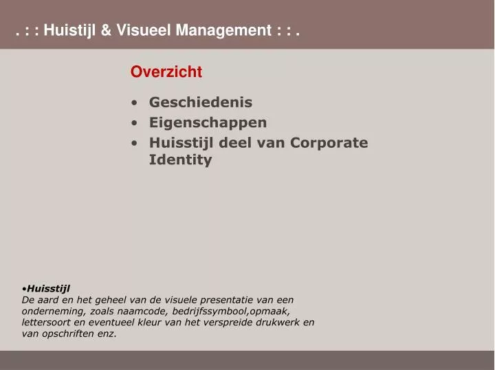 PPT - Overzicht PowerPoint Presentation, free download - ID:3866881