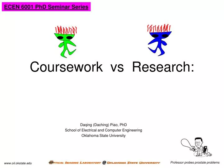coursework vs research based