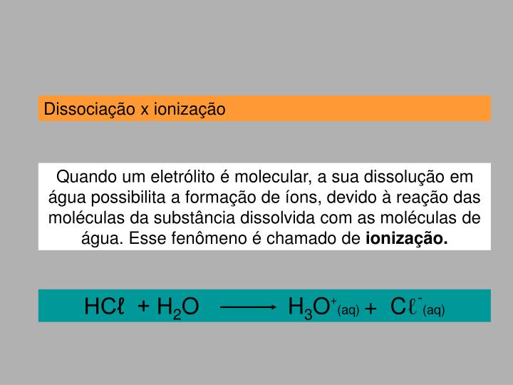 Considerando Se 100ml De Cada Solução E Dissociação