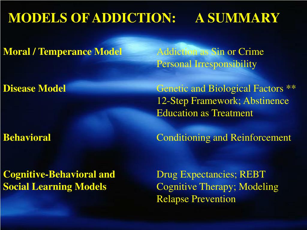 behavioral model of addiction
