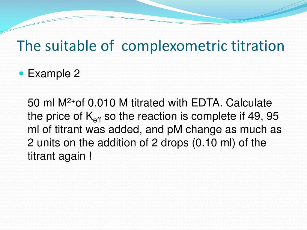 Use Of Buffer Solution In Complexometric Titration