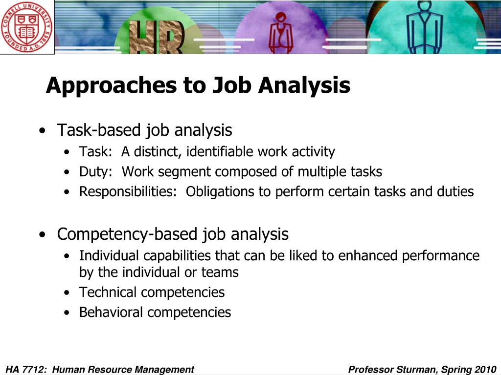 Conventional approaches to job analysis