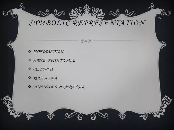 symbolic representation n.