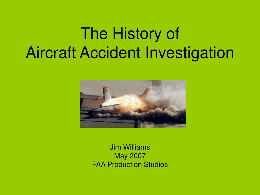 aircraft accident investigation techniques