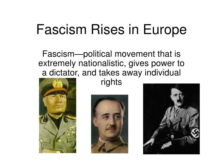the rise of fascism in europe the rise of fascism in europe