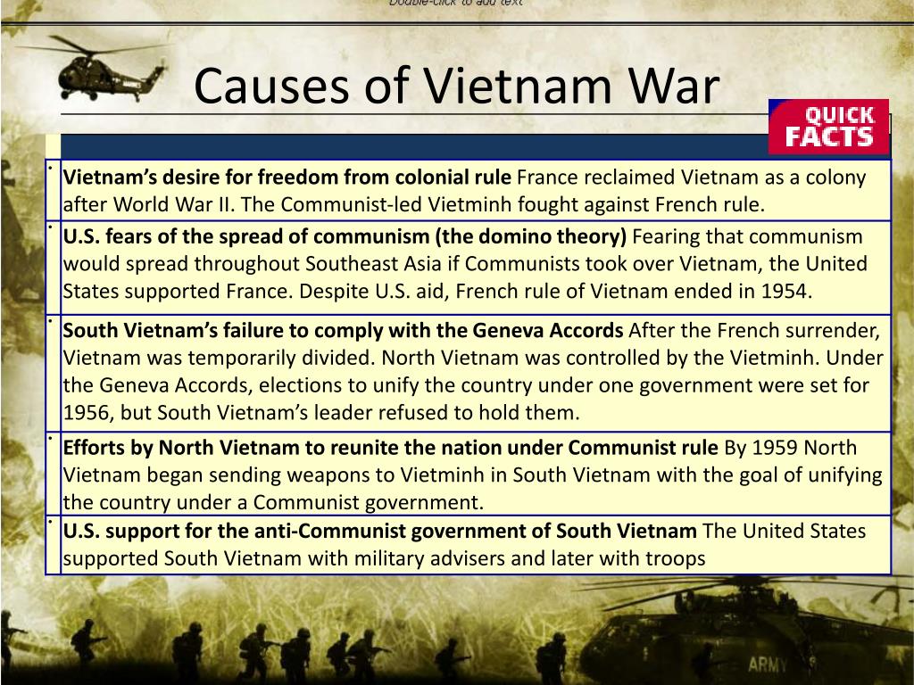 causes of vietnam war essay