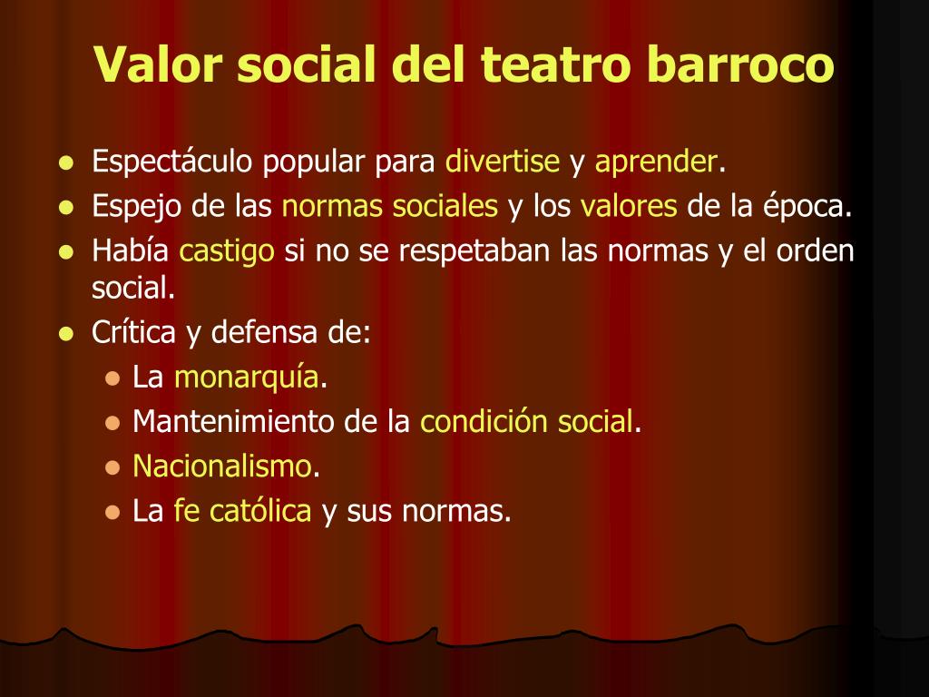 PPT - EL TEATRO BARROCO PowerPoint Presentation, Free Download - ID:3871218