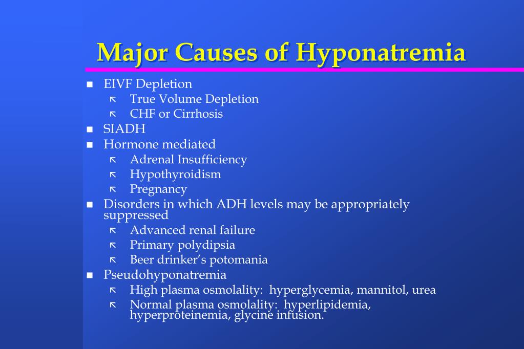 Hyperglycemia And Hyponatremia