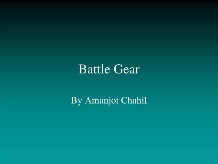 PPT Battle Gear PowerPoint Presentation, free download ID3872050