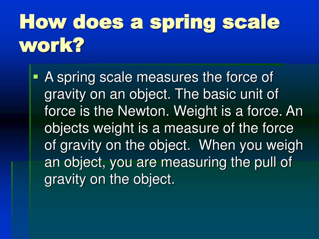 PPT Spring Scale PowerPoint Presentation, free download ID3872324