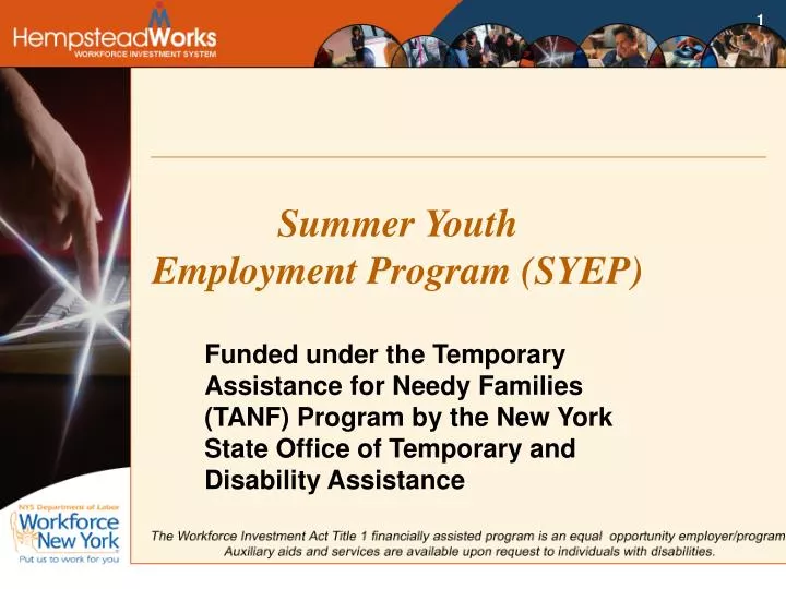 PPT Summer Youth Employment Program (SYEP) PowerPoint Presentation