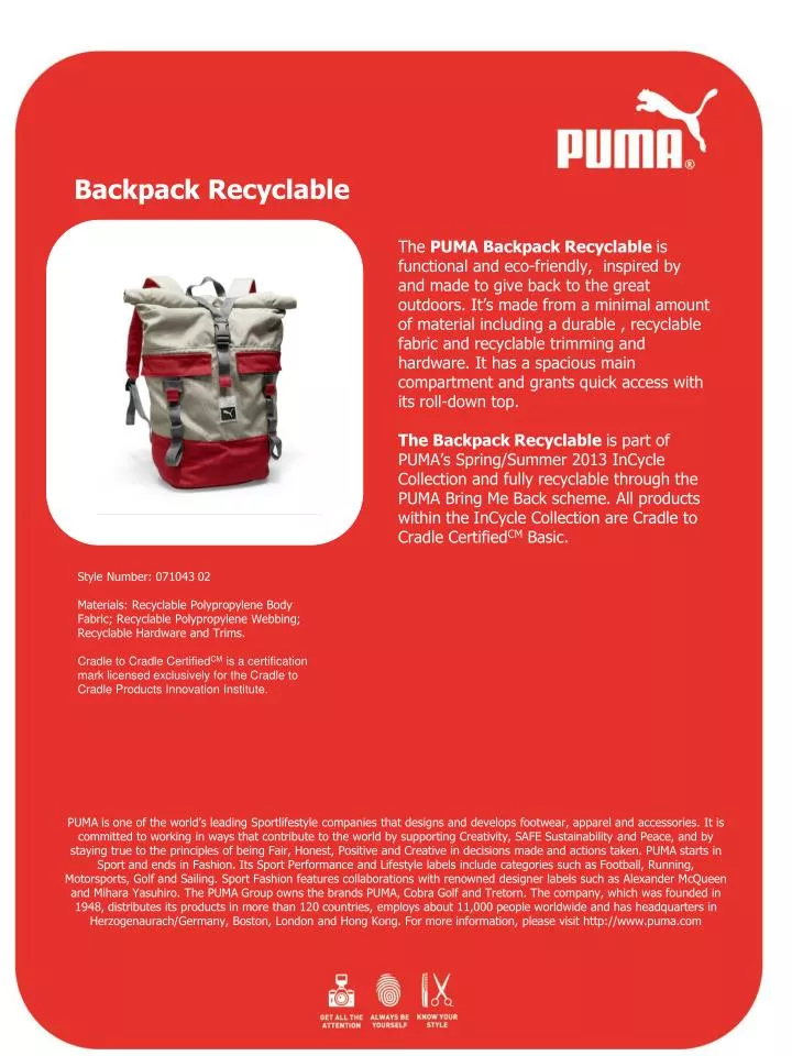PPT - Backpack Recyclable PowerPoint Presentation, free download -  ID:3873576