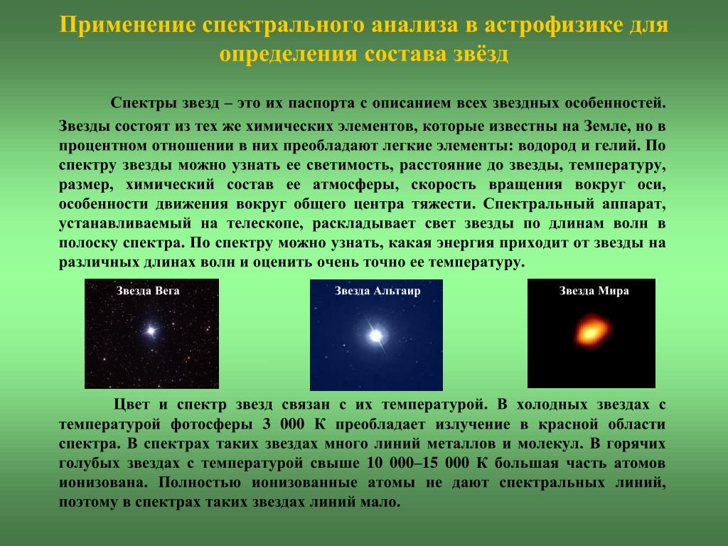 В чем главная причина различия спектров. Применение спектрального анализа в астрофизике. Спектр звезд это в астрономии. Спектры в астрономии. Применение спектр анализа.