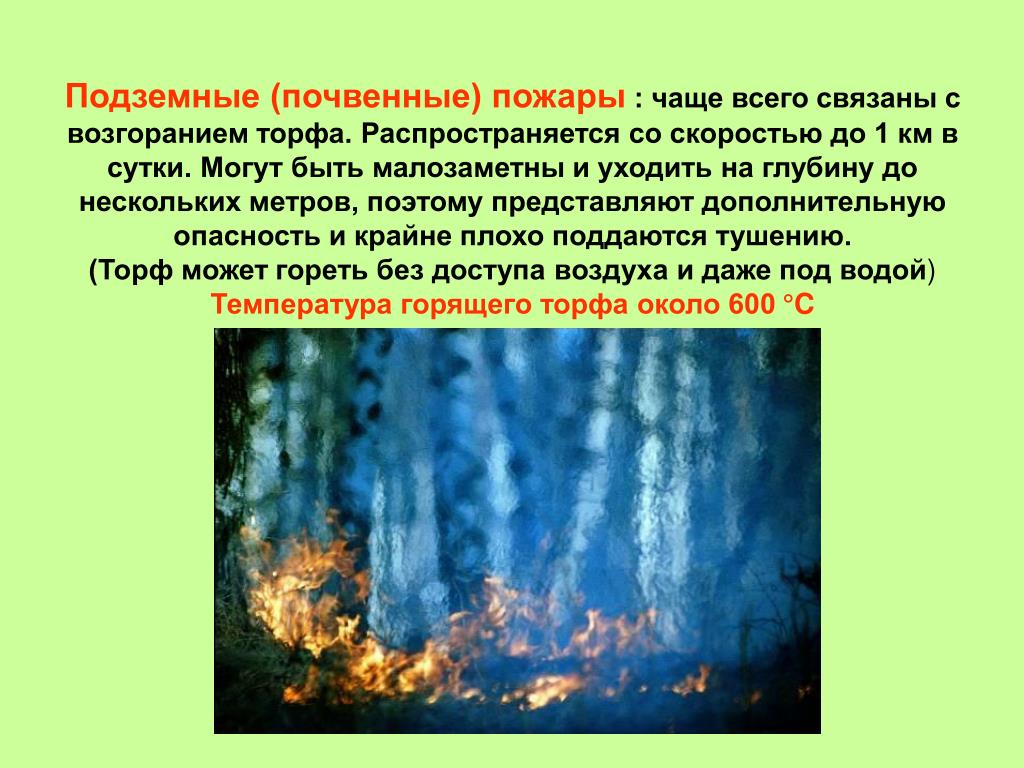 Лесные пожары 2 класс. Почвенные (подземные) пожары. Виды пожаров подземные и. Презентация на тему Лесные пожары. Подземные пожары связаны с возгоранием.