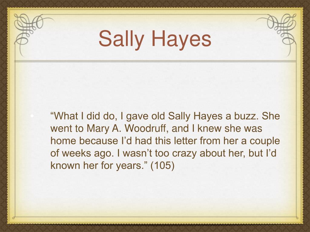 sally in catcher in the rye
