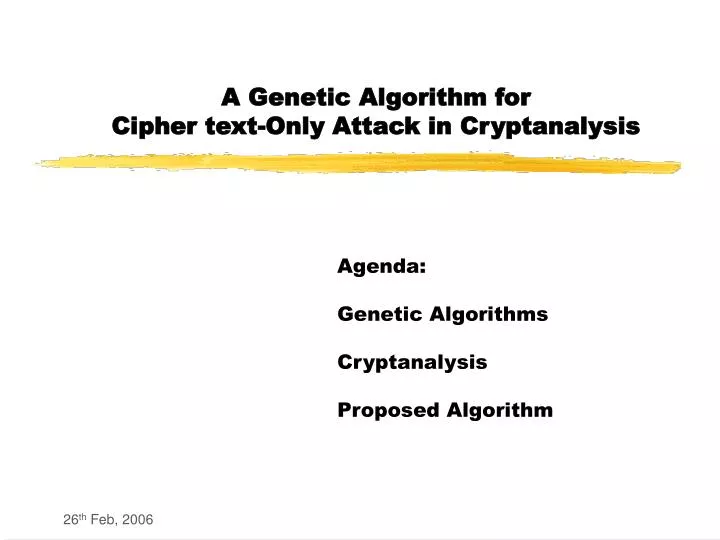 Ciphertext only attack pdf download