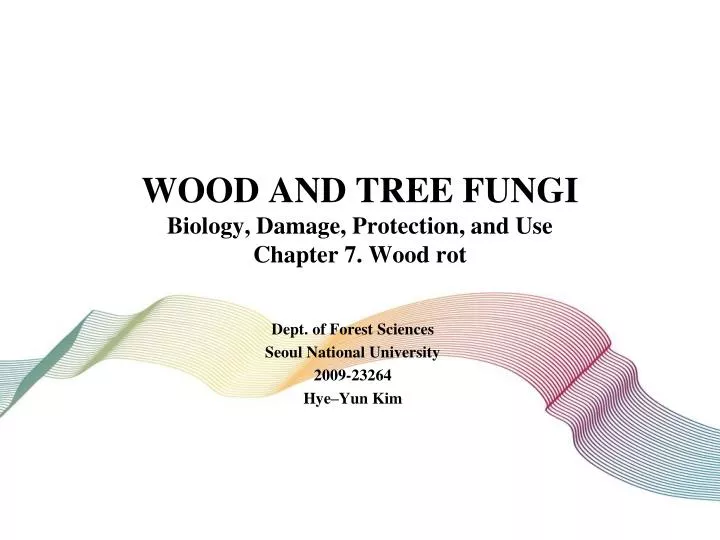wood and tree fungi biology damage protection and use chapter 7 wood rot n.