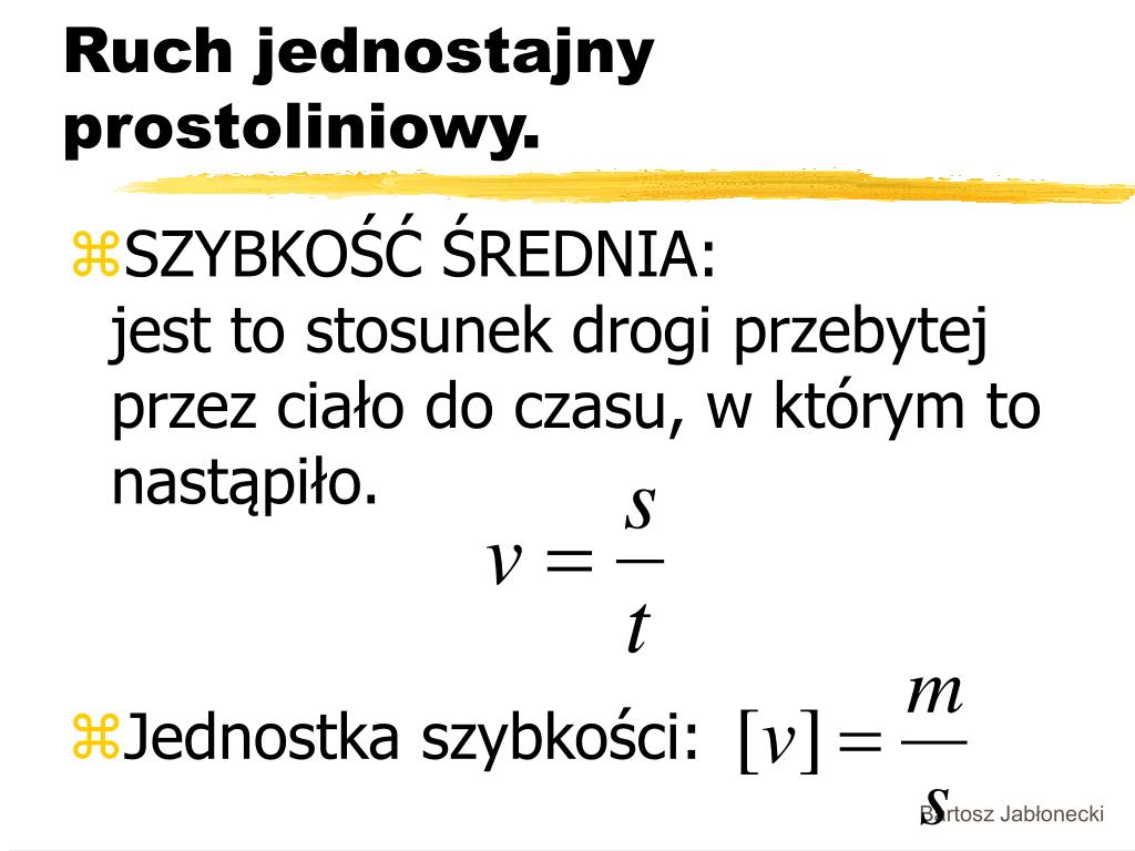 Co To Jest Ruch Jednostajny Prostoliniowy PPT - Ruch i jego opis PowerPoint Presentation, free download - ID:3880502